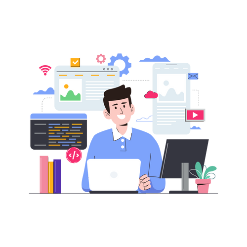male-web-developer-doing-research-on-development